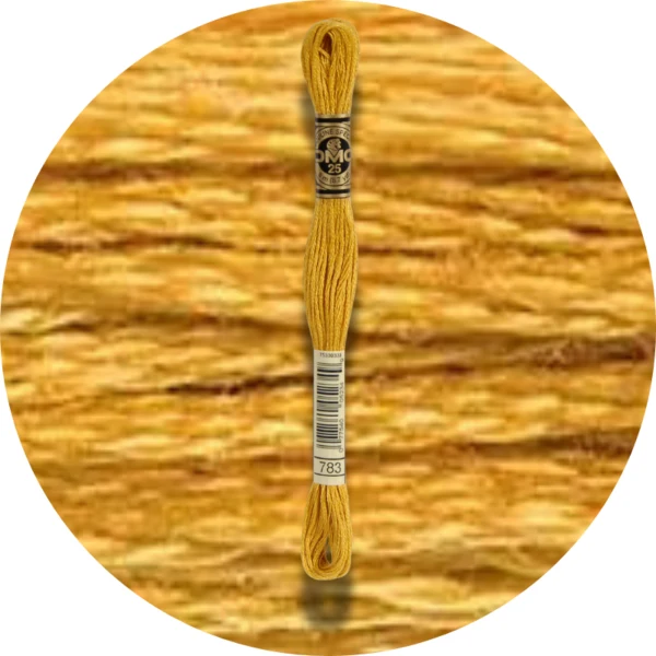 DMC Mouliné Spécial 25 Broderigarn, Ensfarvet, Røde/Gule/Orange nuancer